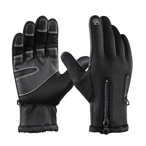 cycling gloves sensitive touch screen with zipper design palm slip winter warm accessories for skiing riding, Black
cycling gloves sensitive touch screen with zipper design palm slip winter warm accessories for skiing riding, Black