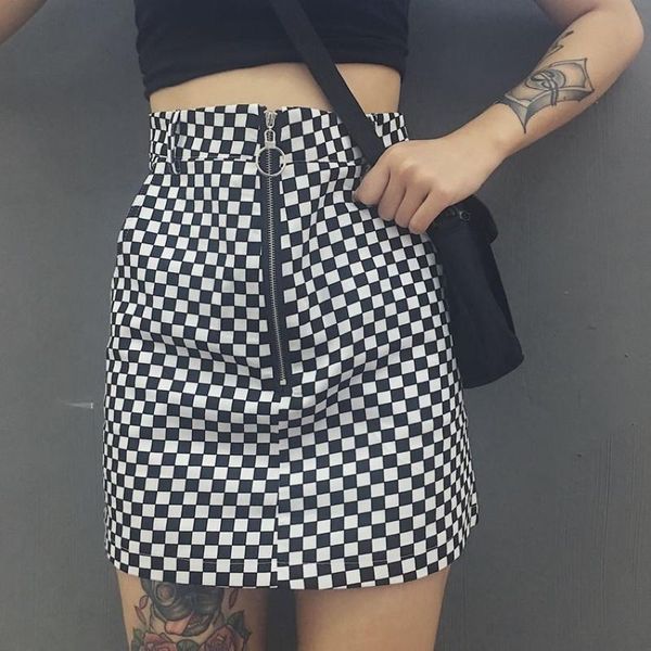 skirts lady casual o-ring zip checkered mini skirt women summer glamorous bodycon mid waist plaid, Black
skirts lady casual o-ring zip checkered mini skirt women summer glamorous bodycon mid waist plaid, Black