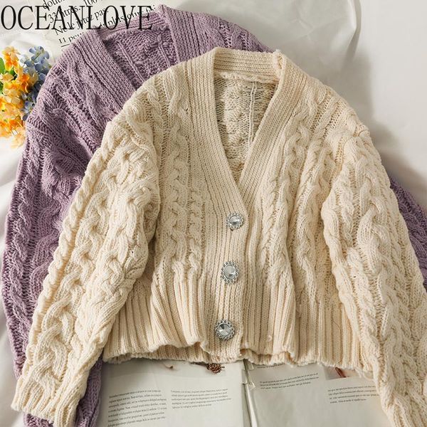 women's knits & tees oceanlove sueters de mujer solid short korean fashion vintage v neck cardigans autumn winter clothes sweet women s, White
women's knits & tees oceanlove sueters de mujer solid short korean fashion vintage v neck cardigans autumn winter clothes sweet women s, White