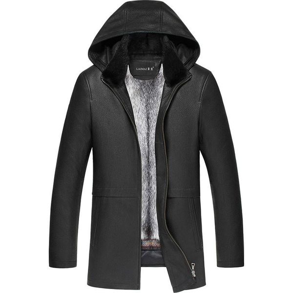 men's leather & faux winter jacket men real fur coat for deerskin genuine mens mink jackets parka ln-181706 kj2301, Black
men's leather & faux winter jacket men real fur coat for deerskin genuine mens mink jackets parka ln-181706 kj2301, Black
