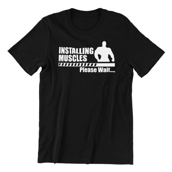 Installing Muscles - Gym Bodybuilding Motivation Funny Training Workout T-Shirt, White;black
Installing Muscles - Gym Bodybuilding Motivation Funny Training Workout T-Shirt, White;black