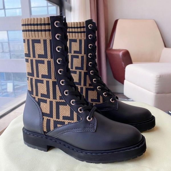 luxury designer boots fashion lady martin round toe thick bottom cowhide shoes high-end goods knight elastic knit brown gray size 35-41, Black
luxury designer boots fashion lady martin round toe thick bottom cowhide shoes high-end goods knight elastic knit brown gray size 35-41, Black