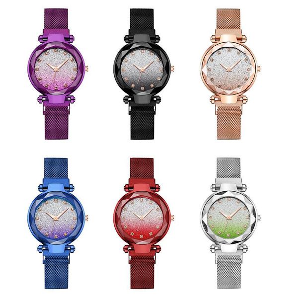 luxury star studded magnet strap fashion ladies quartz watch clock gift stainless steel quartzwatch wristwatches, Slivery;brown
luxury star studded magnet strap fashion ladies quartz watch clock gift stainless steel quartzwatch wristwatches, Slivery;brown