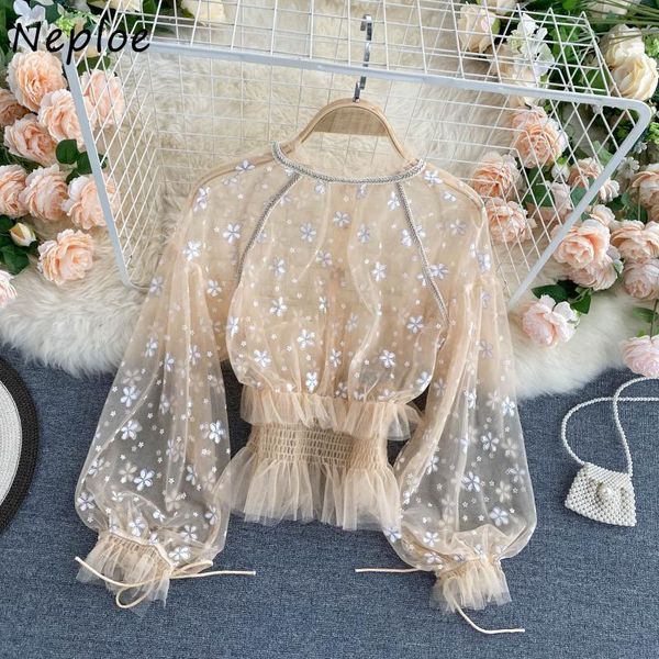 neploe o neck flare long sleeve slim waist blouse women mesh ruffles patchwork print blusas spring ol shirt feminino 210510, White
neploe o neck flare long sleeve slim waist blouse women mesh ruffles patchwork print blusas spring ol shirt feminino 210510, White