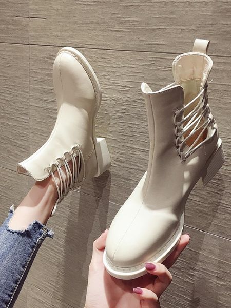 boots mid-heel solid color hollow set foot ladies spring and autumn fashion british style -selling short boots., Black
boots mid-heel solid color hollow set foot ladies spring and autumn fashion british style -selling short boots., Black