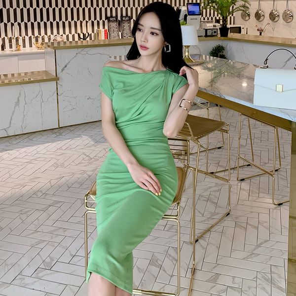 dresses dress 2021 summer new fashion temperament slim bag hip oblique collar elegant pleated waist pencil skirt, Black;gray
dresses dress 2021 summer new fashion temperament slim bag hip oblique collar elegant pleated waist pencil skirt, Black;gray