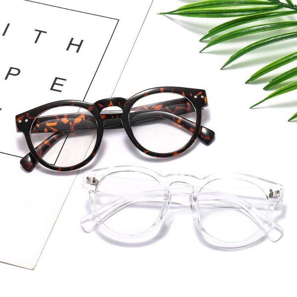 fashion sunglasses frames men's and women's thick frame flat mirror retro round metal hinge glasses, Black
fashion sunglasses frames men's and women's thick frame flat mirror retro round metal hinge glasses, Black