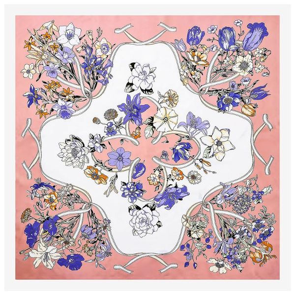 scarves spring flowers type ladies silk scarf 130*130cm women square tassel lady female, Blue;gray
scarves spring flowers type ladies silk scarf 130*130cm women square tassel lady female, Blue;gray