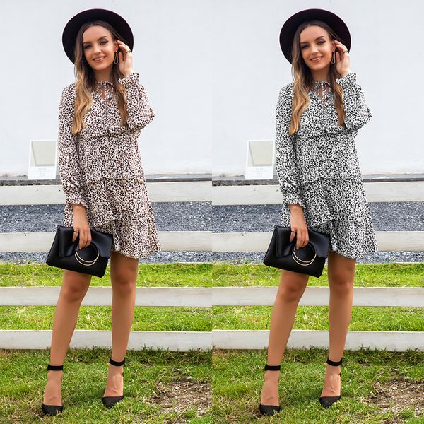 famous designer ladies dress summer slim leopard print v-neck long sleeves comfortable and fashionable black s-xl size, Black;gray
famous designer ladies dress summer slim leopard print v-neck long sleeves comfortable and fashionable black s-xl size, Black;gray