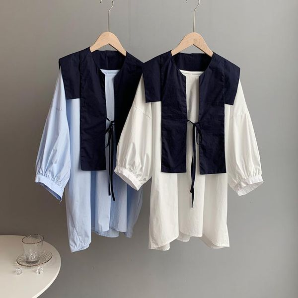 women's blouses & shirts 2021 autumn loose blouse +lace up shawl korean style streetwear half puff sleeve o neck pullover female white
women's blouses & shirts 2021 autumn loose blouse +lace up shawl korean style streetwear half puff sleeve o neck pullover female white