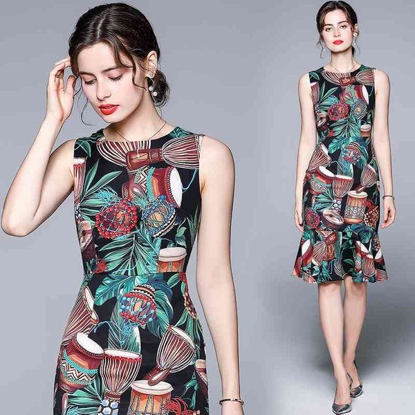 banulin summer runway holiday tank dress women's charming floral print vintage slim package zipper mermaid n78807 210603, Black;gray
banulin summer runway holiday tank dress women's charming floral print vintage slim package zipper mermaid n78807 210603, Black;gray