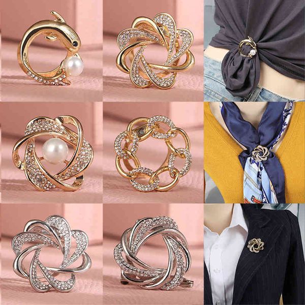 brooch summer silk scarf button corner knot buckle dual-purpose female pin atmospheric t-shirt clothes waist accessories, Gray
brooch summer silk scarf button corner knot buckle dual-purpose female pin atmospheric t-shirt clothes waist accessories, Gray