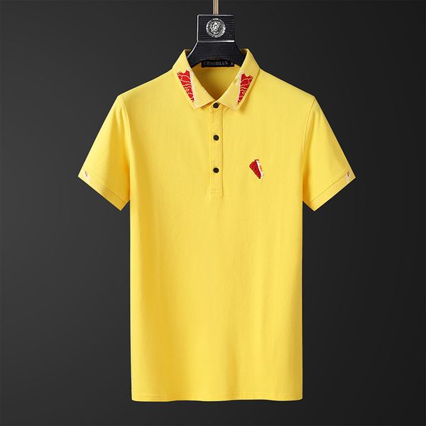 men's t-shirt european american fashion brand quality polo letter embroidered short sleeve casual and business double lapel shirt jacke, White;black
men's t-shirt european american fashion brand quality polo letter embroidered short sleeve casual and business double lapel shirt jacke, White;black