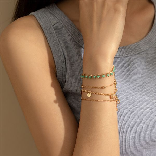 ethnic style green row ball bracelets european crystal copper round piece thin chain summer beach women party gift hand jewelry sets accesso, Golden;silver
ethnic style green row ball bracelets european crystal copper round piece thin chain summer beach women party gift hand jewelry sets accesso, Golden;silver