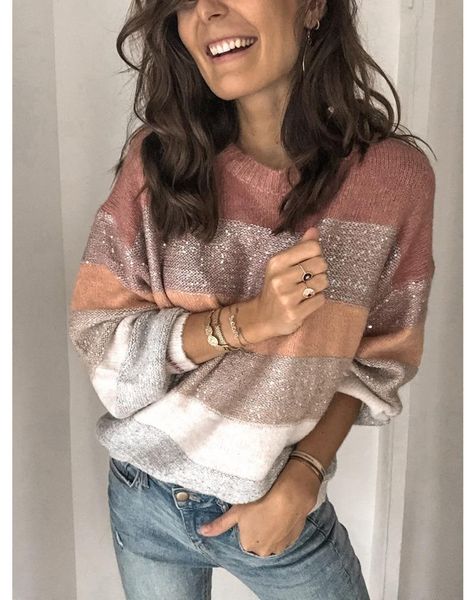 women's sweaters womens jumpers long sleeve knitted striped oversized fluffy sweater women pullover color block sequined, White;black
women's sweaters womens jumpers long sleeve knitted striped oversized fluffy sweater women pullover color block sequined, White;black