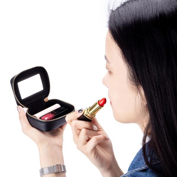 mouth red envelope consumption mini portable carry-on makeup bag leather holding mirror cosmetic bags & cases
mouth red envelope consumption mini portable carry-on makeup bag leather holding mirror cosmetic bags & cases