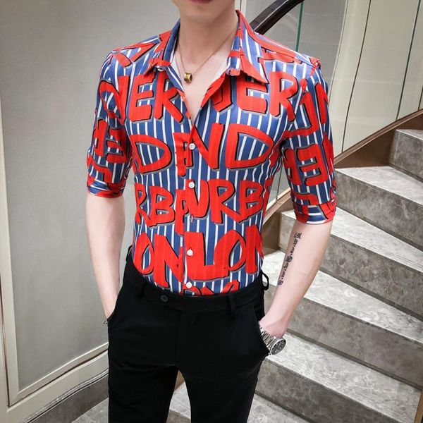 loldeal summer print shirt men fashion slim fit striped shirts casual half sleeve letter work streetwear men's, White;black
loldeal summer print shirt men fashion slim fit striped shirts casual half sleeve letter work streetwear men's, White;black