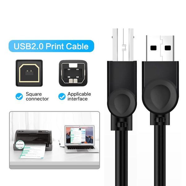 usb 2.0 printer cable 1m 3m square data type a to b for camera video recorder scanner fax machine cord computer cables & connectors
usb 2.0 printer cable 1m 3m square data type a to b for camera video recorder scanner fax machine cord computer cables & connectors
