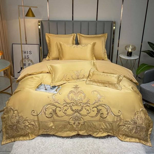 bedding sets luxury gold embroidery satin cotton set soft silky yellow white gray duvet cover bed linen fitted sheet pillowcases
bedding sets luxury gold embroidery satin cotton set soft silky yellow white gray duvet cover bed linen fitted sheet pillowcases