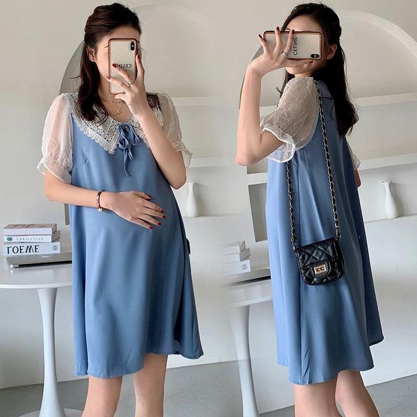 maternity dresses 1053# dress summer short sleeves easy matching plus size loose stylish pregnant women mom, White
maternity dresses 1053# dress summer short sleeves easy matching plus size loose stylish pregnant women mom, White