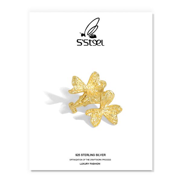 s'steel lucky grass clip earrings for women 925 sterling silver earring cute designer gold earings pendientes plata fine jewelry, Golden
s'steel lucky grass clip earrings for women 925 sterling silver earring cute designer gold earings pendientes plata fine jewelry, Golden