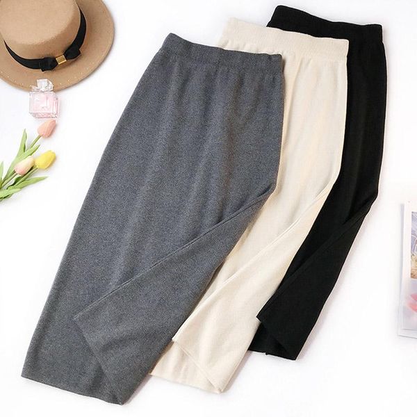 skirts basic autumn winter long pencil skirt knitted bodycon womens elegant vintage stretch slim female jupe longue, Black
skirts basic autumn winter long pencil skirt knitted bodycon womens elegant vintage stretch slim female jupe longue, Black