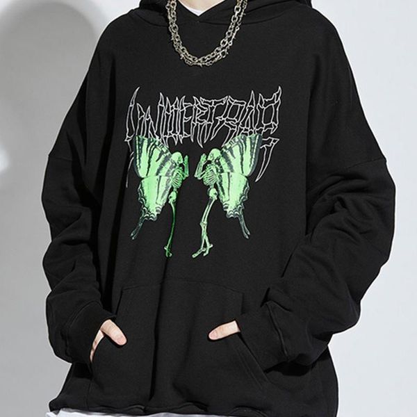 women's hoodies & sweatshirts oversize butterfly skeleton gothic streetwear skull print hooded sweatshirt casual pullover aesthetic jac, Black
women's hoodies & sweatshirts oversize butterfly skeleton gothic streetwear skull print hooded sweatshirt casual pullover aesthetic jac, Black