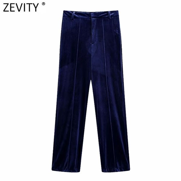 women vintage solid color velvet straight pants pajama female chic zipper fly side split casual slim long trousers p970 210416, Black;white
women vintage solid color velvet straight pants pajama female chic zipper fly side split casual slim long trousers p970 210416, Black;white