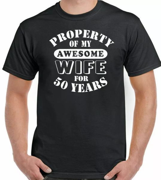 wedding anniversary 50th t-shirt man my beautiful woman gift fun 50, White;black
wedding anniversary 50th t-shirt man my beautiful woman gift fun 50, White;black