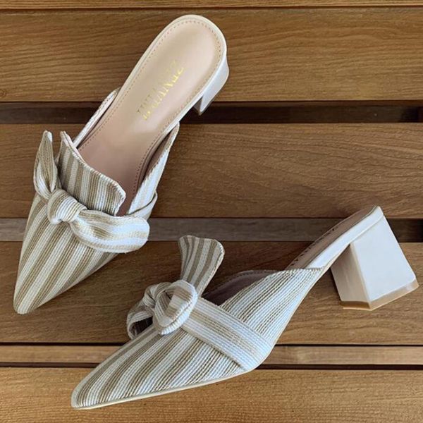 slippers womens shoes wedding high heels fashion striped bows summer mary jane pointed toe casual flip flop xx113, Black
slippers womens shoes wedding high heels fashion striped bows summer mary jane pointed toe casual flip flop xx113, Black