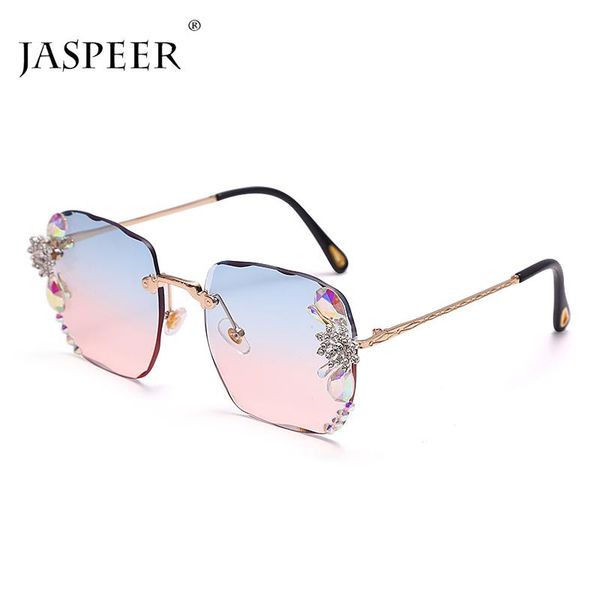 sunglasses jaspeer 2021 trendy rhinestone rimless women oversized square gradient sun glasses fashion female shades diamond, White;black
sunglasses jaspeer 2021 trendy rhinestone rimless women oversized square gradient sun glasses fashion female shades diamond, White;black