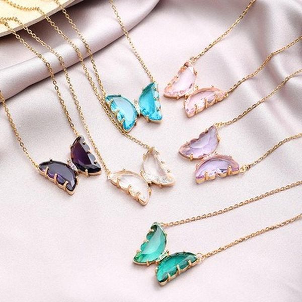 chains crystal butterfly pendant necklace women fashion stainless steel o chain female clavicle, Silver
chains crystal butterfly pendant necklace women fashion stainless steel o chain female clavicle, Silver