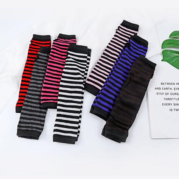 five fingers gloves 1pair elastic fingerless striped cotton long style arm warmer wrist sleeves cover for womens, Blue;gray
five fingers gloves 1pair elastic fingerless striped cotton long style arm warmer wrist sleeves cover for womens, Blue;gray