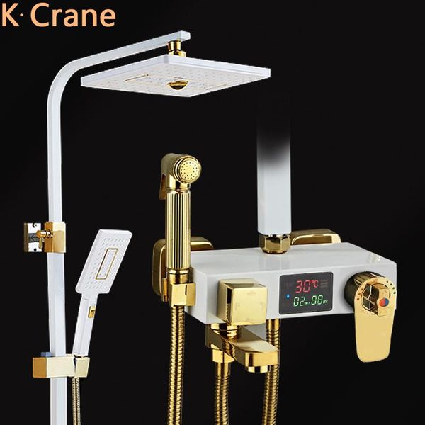 cold shower system bathroom thermostatic digital set wall mount square head bath faucet spa rainfall modern torneiras sets
cold shower system bathroom thermostatic digital set wall mount square head bath faucet spa rainfall modern torneiras sets