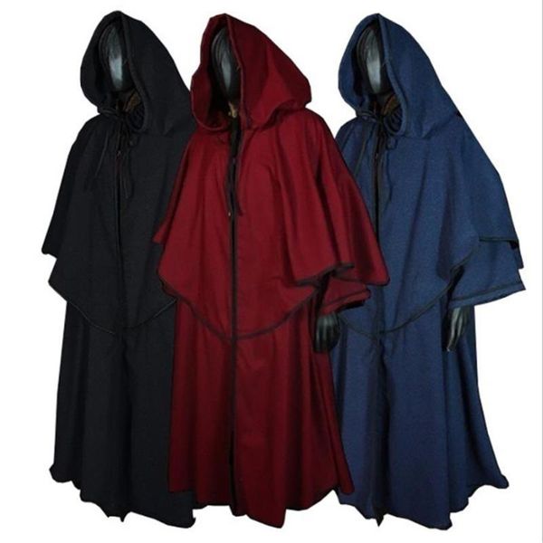 men's wool & blends halloween middle ages wizard cosplay costumes carnival party stage performance vintage medieval monk long robes s-, Black
men's wool & blends halloween middle ages wizard cosplay costumes carnival party stage performance vintage medieval monk long robes s-, Black
