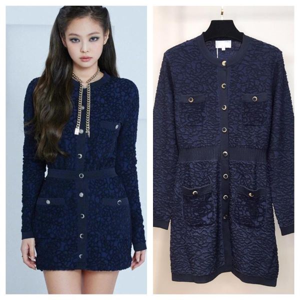 french style 21 autumn and winter xiaoxiang yangmi same temperament celebrity show thin knitting dress casual dresses, Black;gray
french style 21 autumn and winter xiaoxiang yangmi same temperament celebrity show thin knitting dress casual dresses, Black;gray