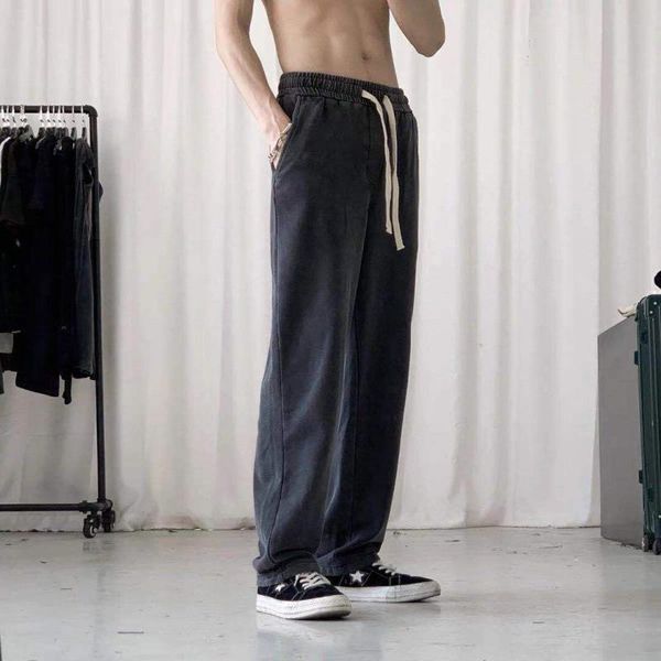 men's pants 2021 spring autumn vintage men high street casual loose versatile straight black cotton japanese streetwear
men's pants 2021 spring autumn vintage men high street casual loose versatile straight black cotton japanese streetwear