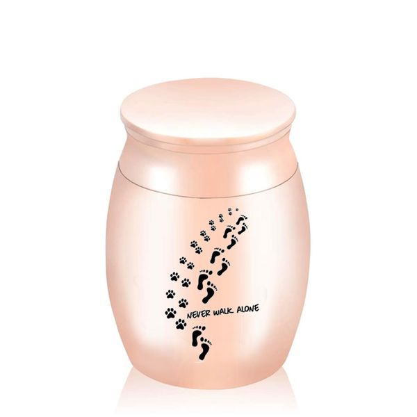 small keepsake pendant aluminum alloy urn footprint 5 colors optional personalized custom cremation jar mini funeral ashes memorial, Silver
small keepsake pendant aluminum alloy urn footprint 5 colors optional personalized custom cremation jar mini funeral ashes memorial, Silver
