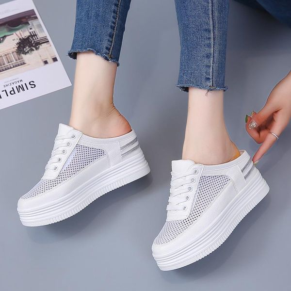 slippers akexiya women's spring summer hollow breathable thick bottom casual half lazy shoes women little white, Black
slippers akexiya women's spring summer hollow breathable thick bottom casual half lazy shoes women little white, Black