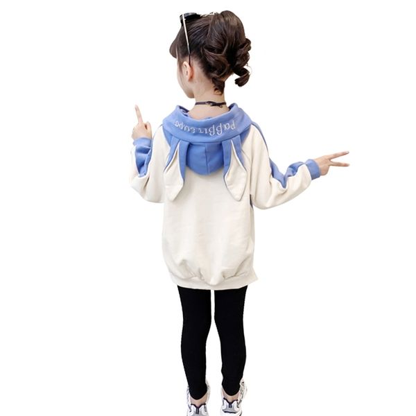 girls clothes set hooies + legging clothing for patchwork sets spring autumn kids 210528, White
girls clothes set hooies + legging clothing for patchwork sets spring autumn kids 210528, White