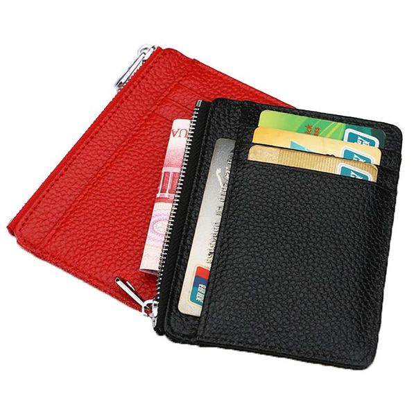 card holders genuine leather id holder large wide zipper business bank pocket, Brown;gray
card holders genuine leather id holder large wide zipper business bank pocket, Brown;gray