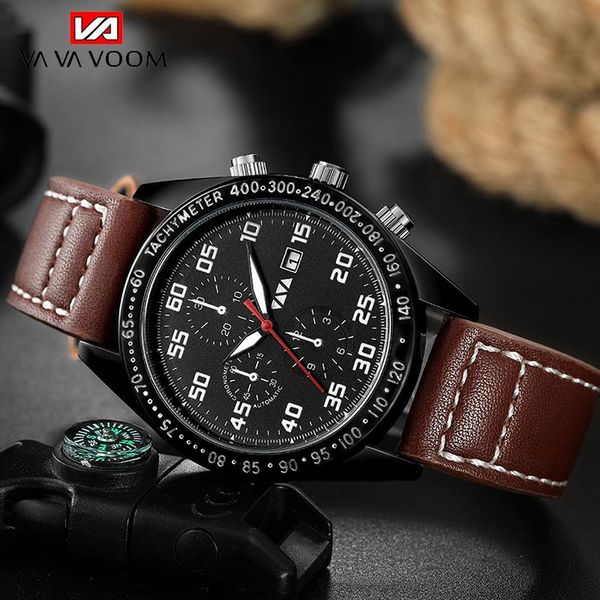 wristwatches vava voom clock chronograph sport fashion mens wrist watch date quartz men watches hodinky relogio masculino, Slivery;brown
wristwatches vava voom clock chronograph sport fashion mens wrist watch date quartz men watches hodinky relogio masculino, Slivery;brown