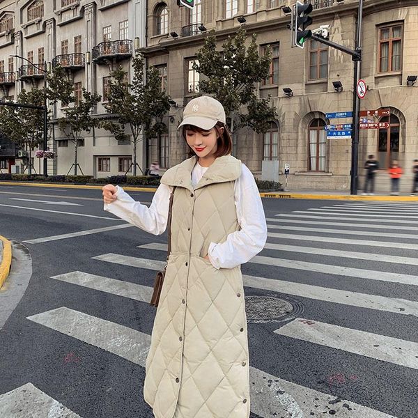 women's vests qimage 2021 winter vest for women long silm cotton down waistcoat jacket female thick warm sleeveless plus size, Black;white
women's vests qimage 2021 winter vest for women long silm cotton down waistcoat jacket female thick warm sleeveless plus size, Black;white