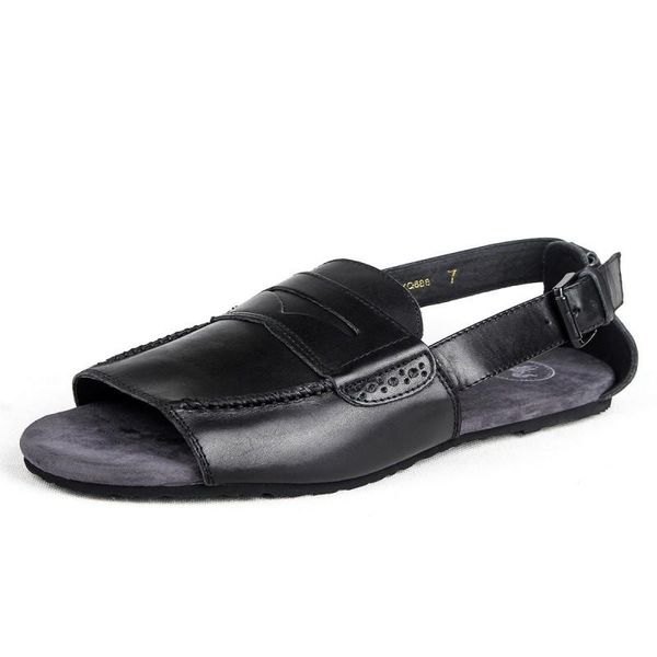 sandals italian summer buckle strap gladiator men genuine leather casual flats shoes beach slippers plus size calzado hombre, Black
sandals italian summer buckle strap gladiator men genuine leather casual flats shoes beach slippers plus size calzado hombre, Black