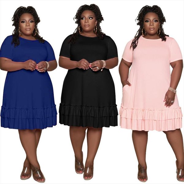 plus size clothing summer 5xl women dress fashion round collar loose lotus leaf pleated swing dresses wholesale dropshipping, Black;gray
plus size clothing summer 5xl women dress fashion round collar loose lotus leaf pleated swing dresses wholesale dropshipping, Black;gray