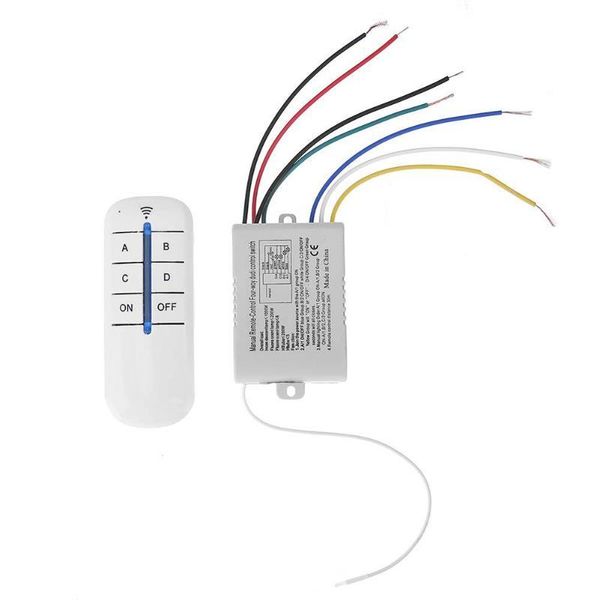 remote controlers 4 relay wireless control switch on/off 220v lamp light digital wall receiver transmitter
remote controlers 4 relay wireless control switch on/off 220v lamp light digital wall receiver transmitter