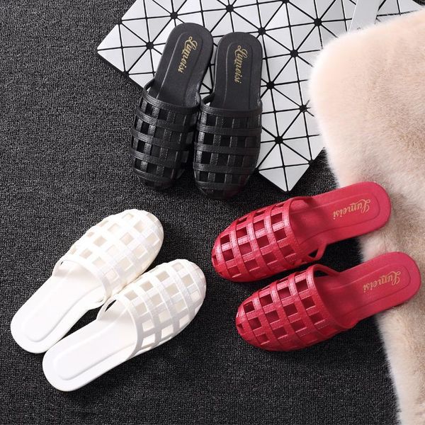 slipper women's bathroom summer cool home mop bath room lovely lady youth baotou japanese low heel slippers, Black
slipper women's bathroom summer cool home mop bath room lovely lady youth baotou japanese low heel slippers, Black