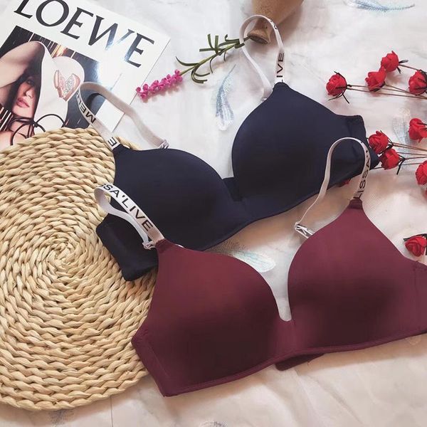 bras seamless bra women push up underwear girls light thin no wire letter shoulder strap, Red;black
bras seamless bra women push up underwear girls light thin no wire letter shoulder strap, Red;black