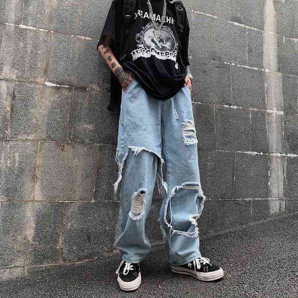 fake two-piece pants new streetwear high waist hole jeans loose straight wide leg women's fashion 210421, Blue
fake two-piece pants new streetwear high waist hole jeans loose straight wide leg women's fashion 210421, Blue