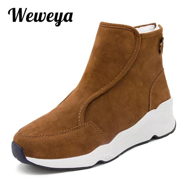 boots weweya winter shoes women wedges zipper ankle warm plush sneakers flock frosted wool botas mujer invierno 2021, Black
boots weweya winter shoes women wedges zipper ankle warm plush sneakers flock frosted wool botas mujer invierno 2021, Black